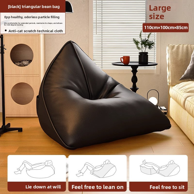 Black lazy sofa