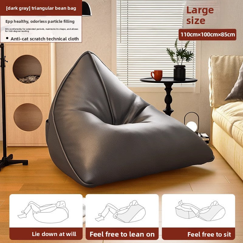 Black lazy sofa