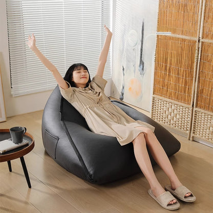 Black lazy sofa