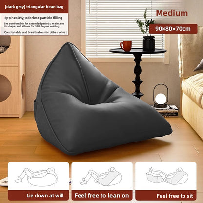 Black lazy sofa