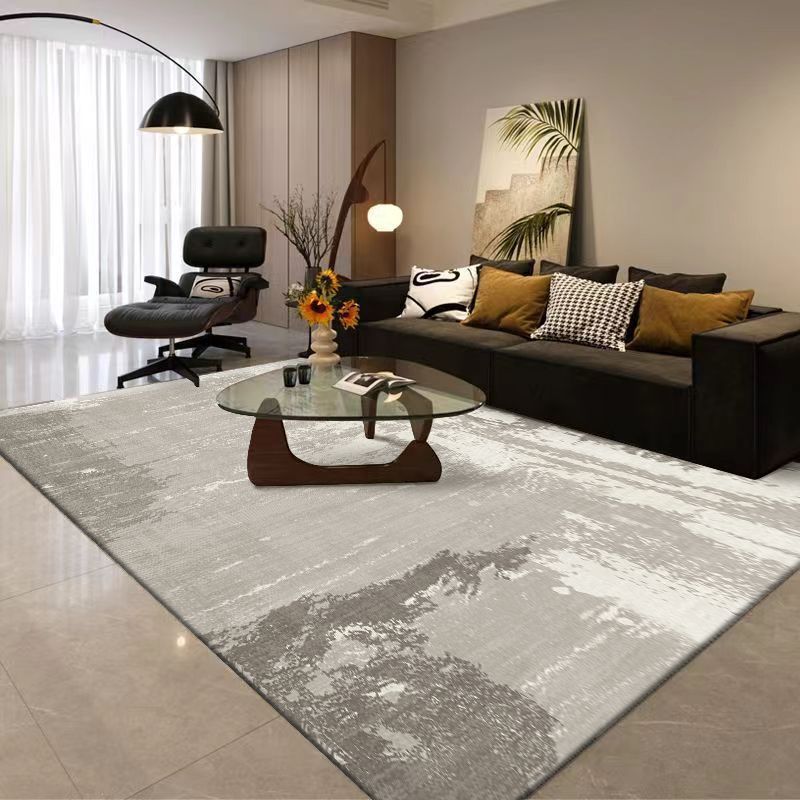 Black light luxury living room carpet