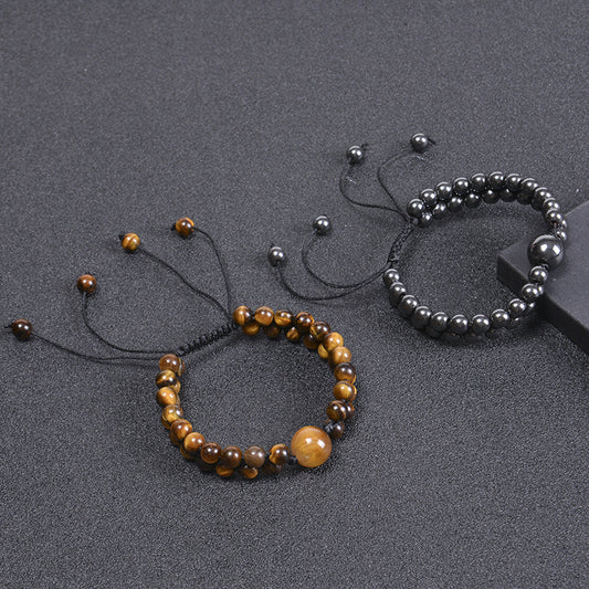 Black Magnetized Tiger Eye Stone Bracelet