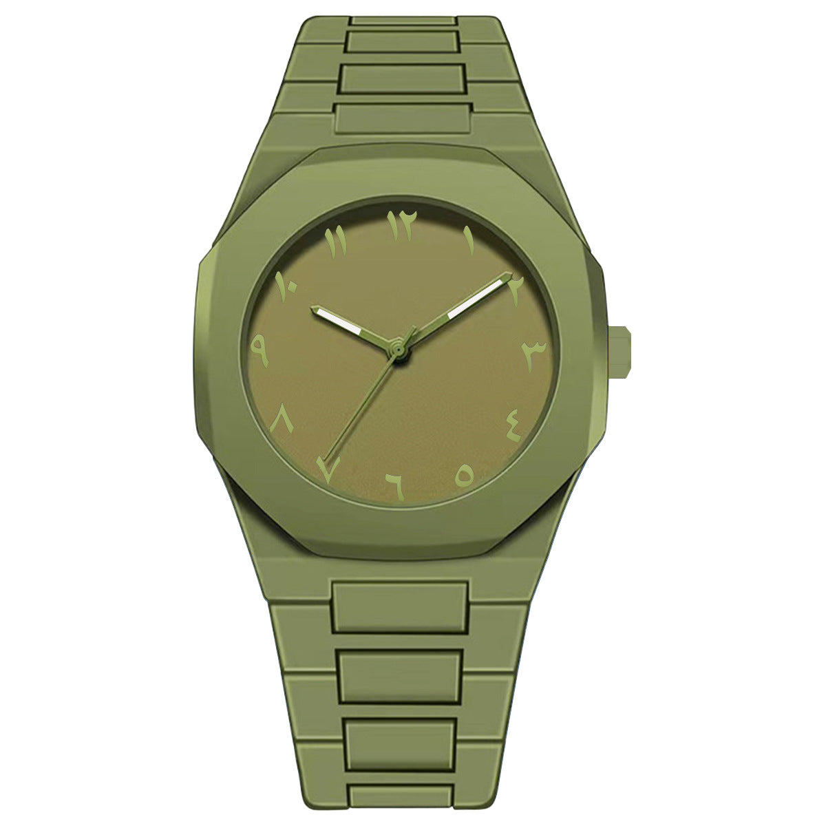 Black matte oil plastic men's watch