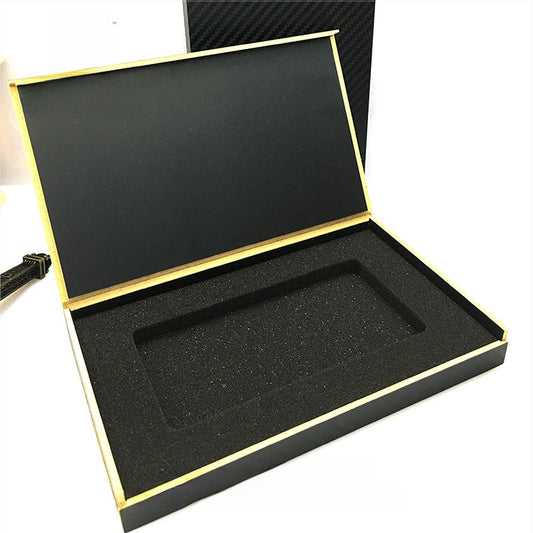 Black phone case packaging