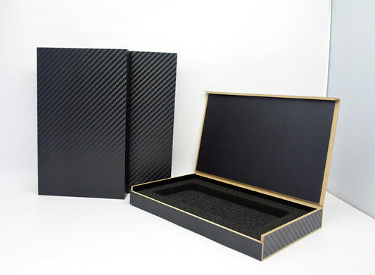 Black phone case packaging