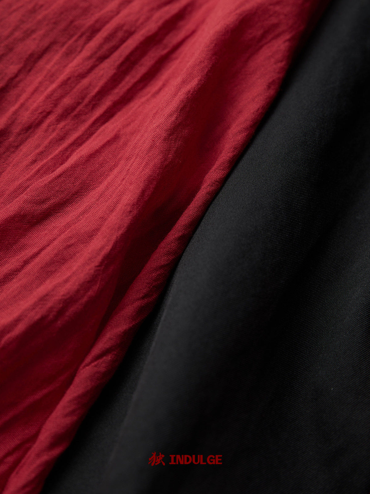 Black Red Tie-Up Waist Sleeveless A-Line Long Dress
