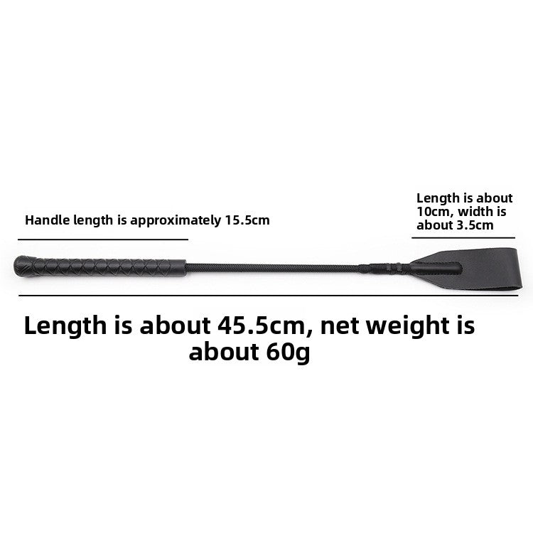 Black riding whip