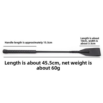 Black riding whip