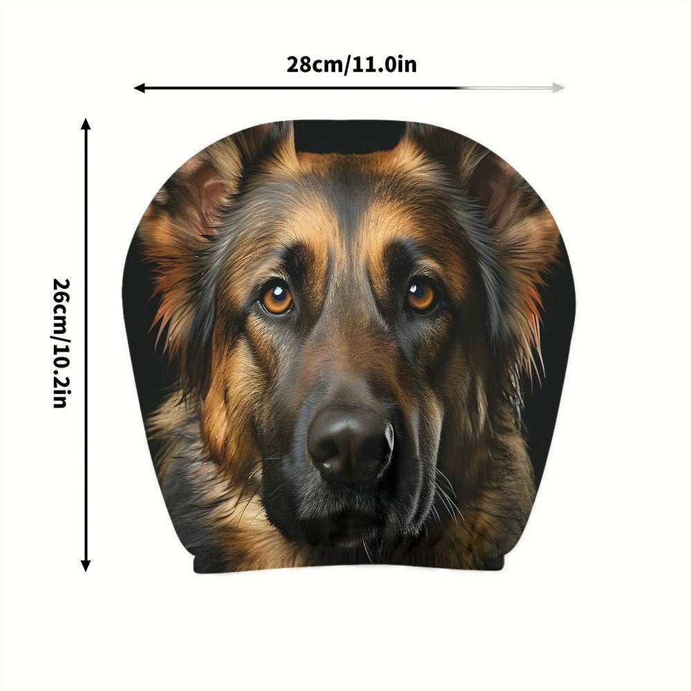 Black Skull Car Printed Headrest Cover Universal Elastic Style Funny and Interesting Universal Headgear