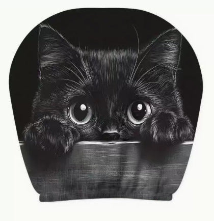 Black Skull Car Printed Headrest Cover Universal Elastic Style Funny and Interesting Universal Headgear