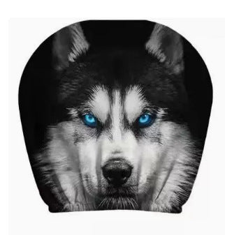 Black Skull Car Printed Headrest Cover Universal Elastic Style Funny and Interesting Universal Headgear