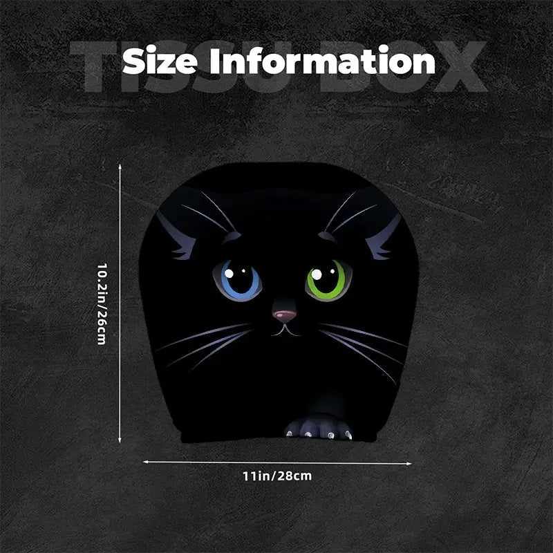 Black Skull Car Printed Headrest Cover Universal Elastic Style Funny and Interesting Universal Headgear