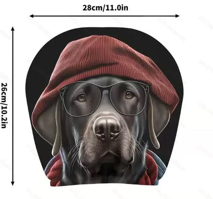 Black Skull Car Printed Headrest Cover Universal Elastic Style Funny and Interesting Universal Headgear