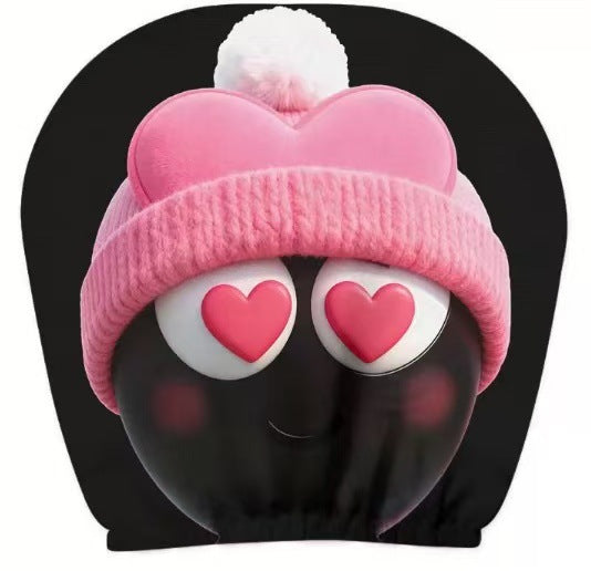 Black Skull Funny Car Print Headrest Cover Universal Elastic