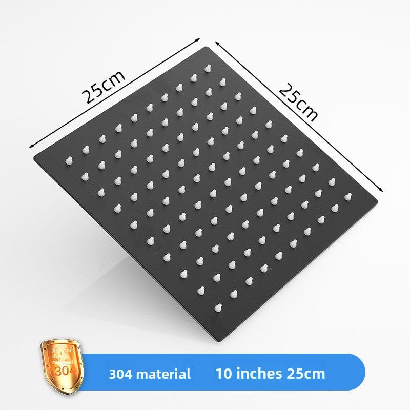Black Stainless Steel Shower Head