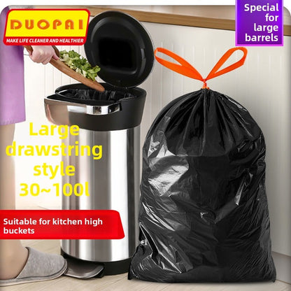 Black thickened large garbage bag