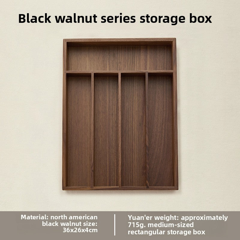 Black Walnut Large Storage Box