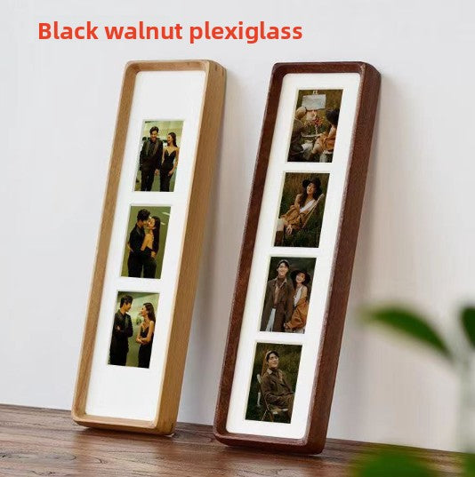 Black Walnut Rectangular Photo Frame Multi Grid Display