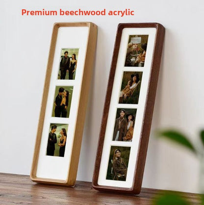 Black Walnut Rectangular Photo Frame Multi Grid Display