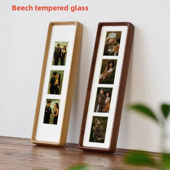 Black Walnut Rectangular Photo Frame Multi Grid Display