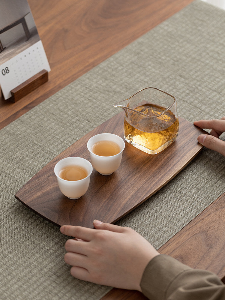Black walnut rectangular tray
