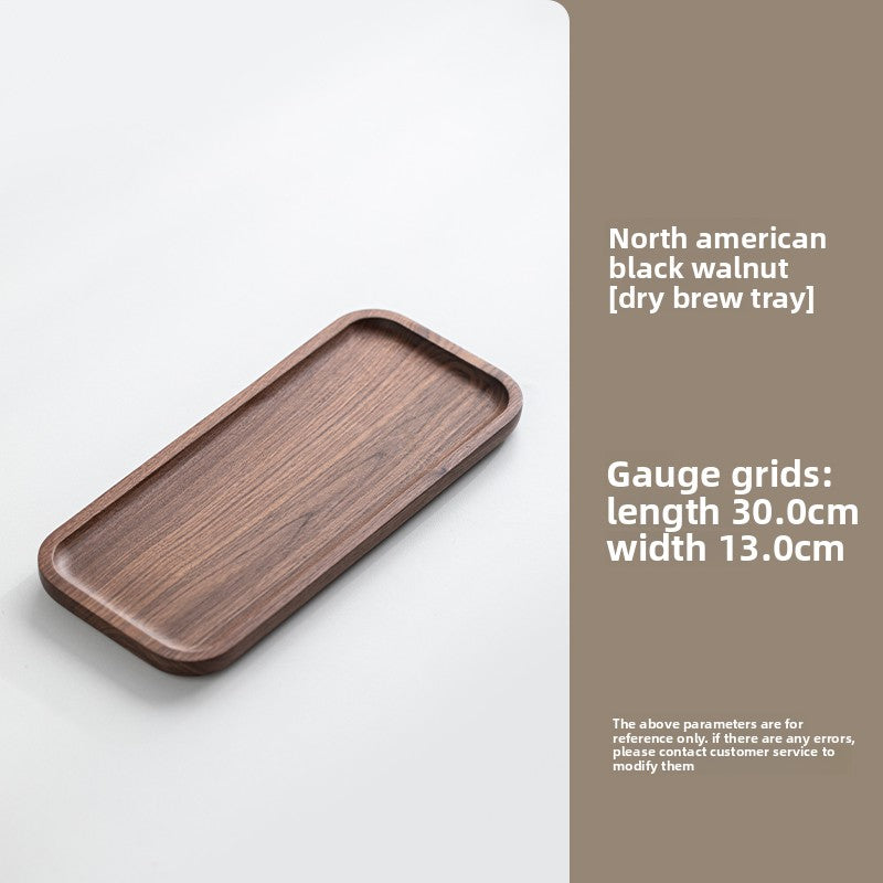 Black walnut rectangular tray
