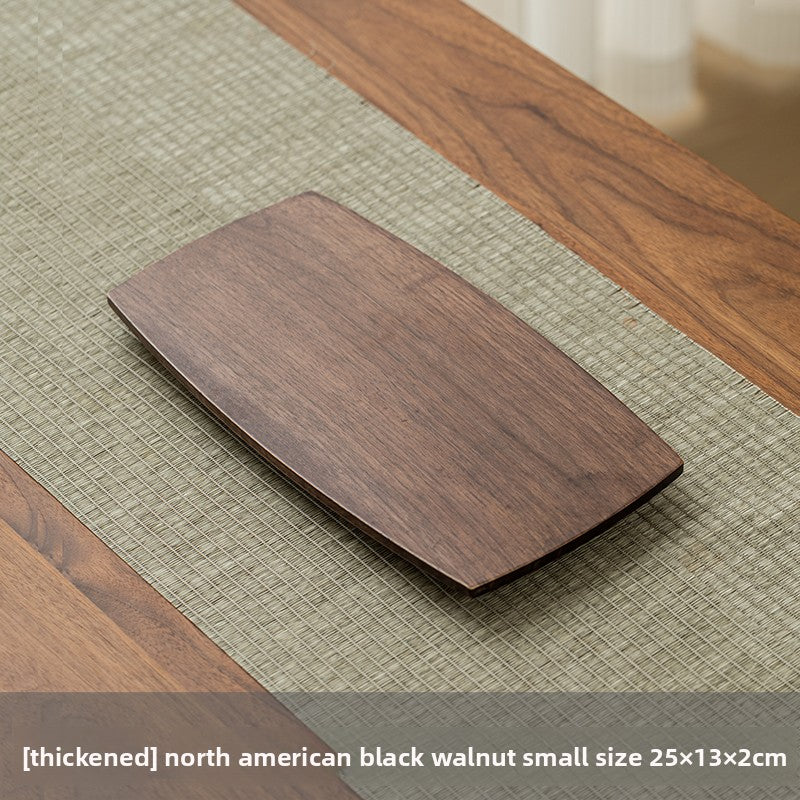 Black walnut rectangular tray