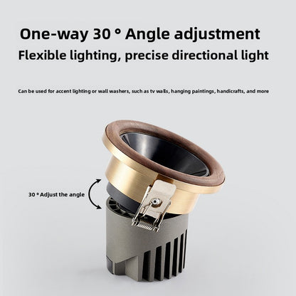 Black walnut solid wood downlight