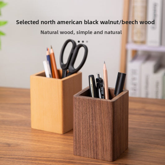 Black Walnut Solid Wood Pen Holder