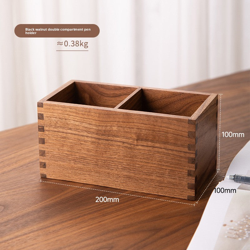 Black Walnut Solid Wood Pen Holder