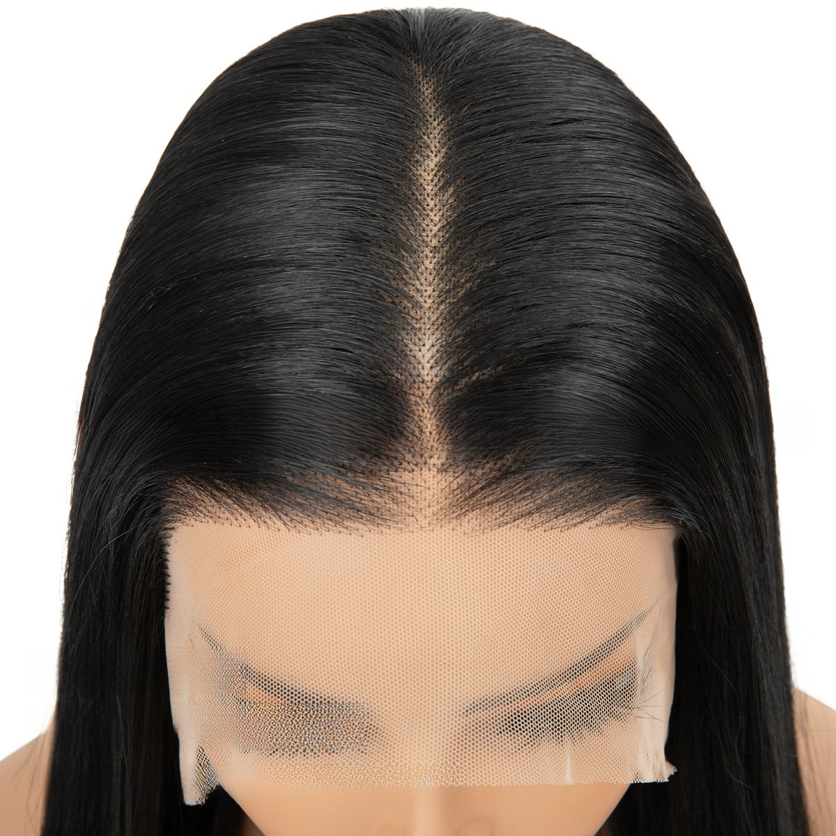 Black Wavy Long Curly Front Lace Wig