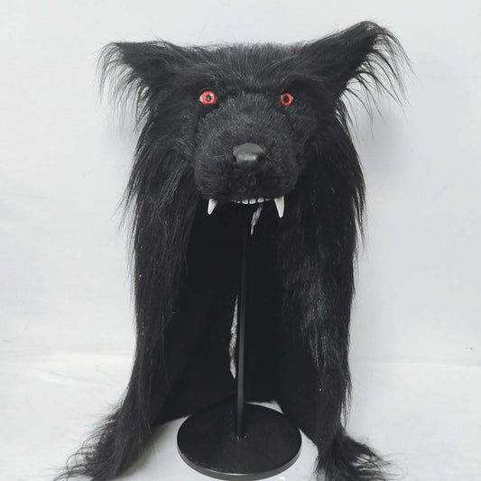Black Wolf Head Cover