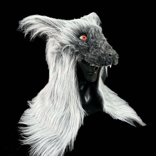 Black Wolf Head Cover