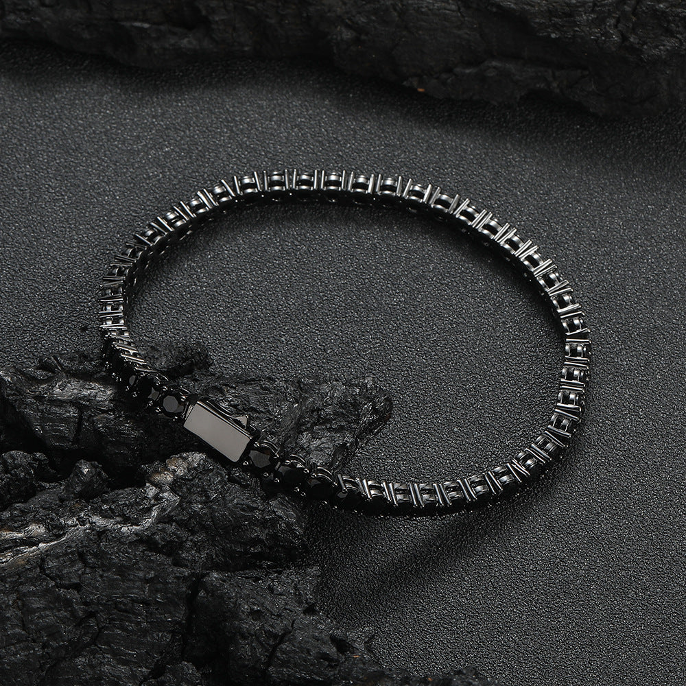 Black Zircon Tennis Chain Bracelet