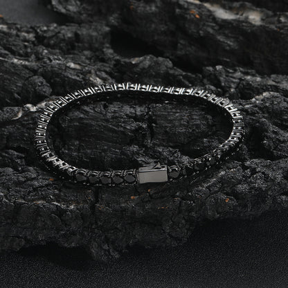 Black Zircon Tennis Chain Bracelet