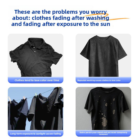 Blackening laundry tablets for vibrant