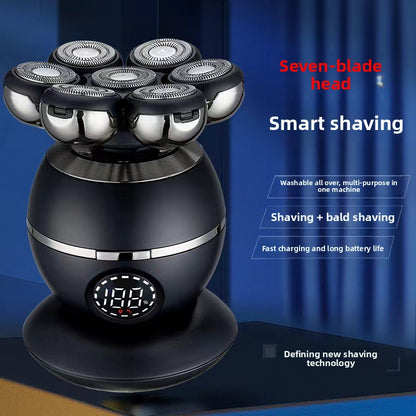 Blade Rotary Electric Shaver with LED Display