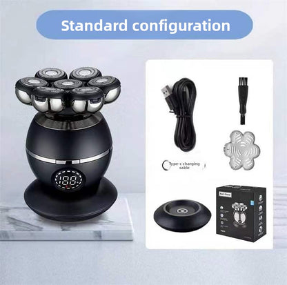 Blade Rotary Electric Shaver with LED Display