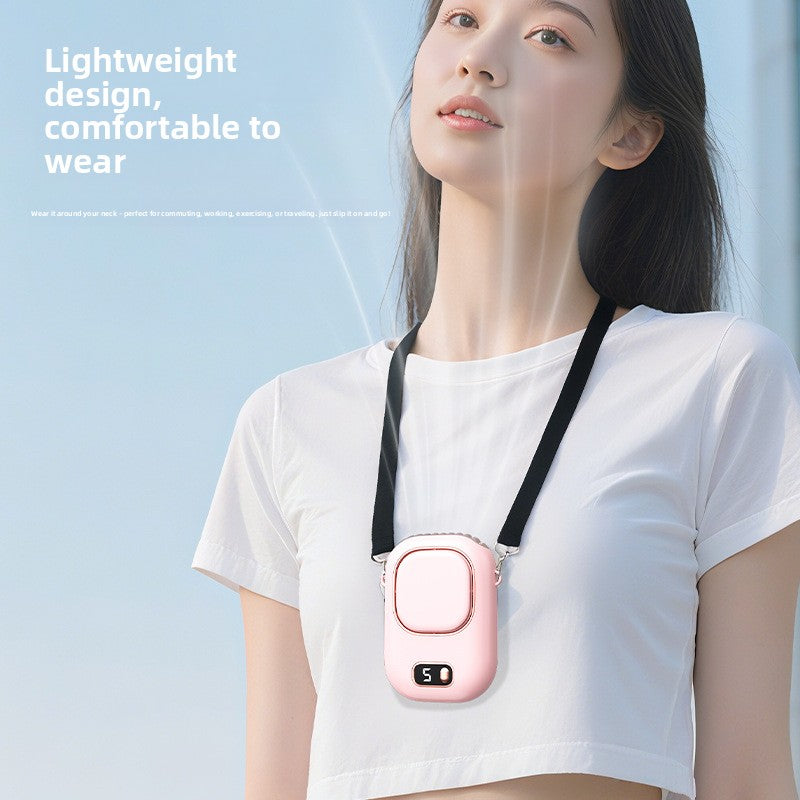 Bladeless Neck Hanging Fan with USB Charging