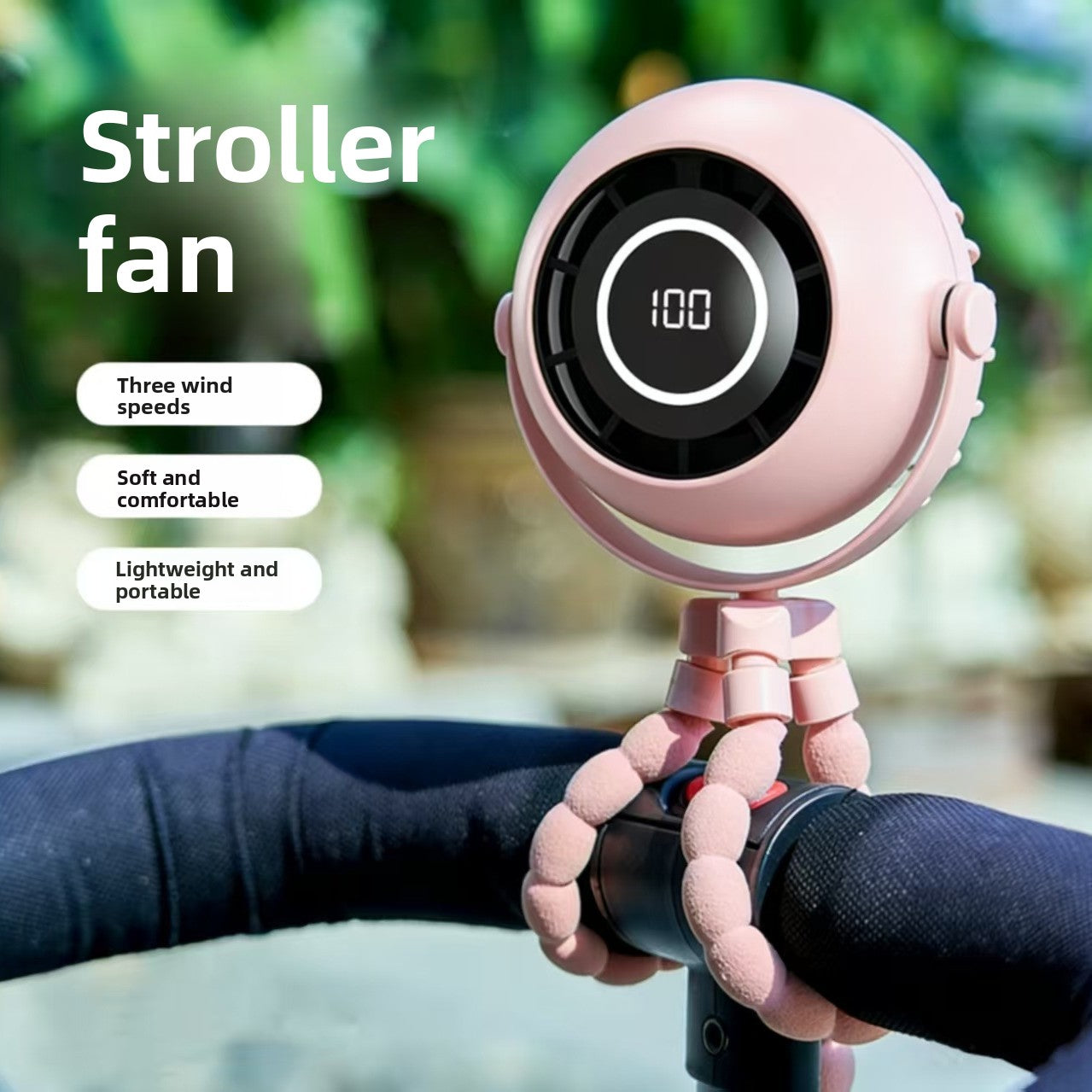 Bladeless Octopus Mini Fan with Night Light