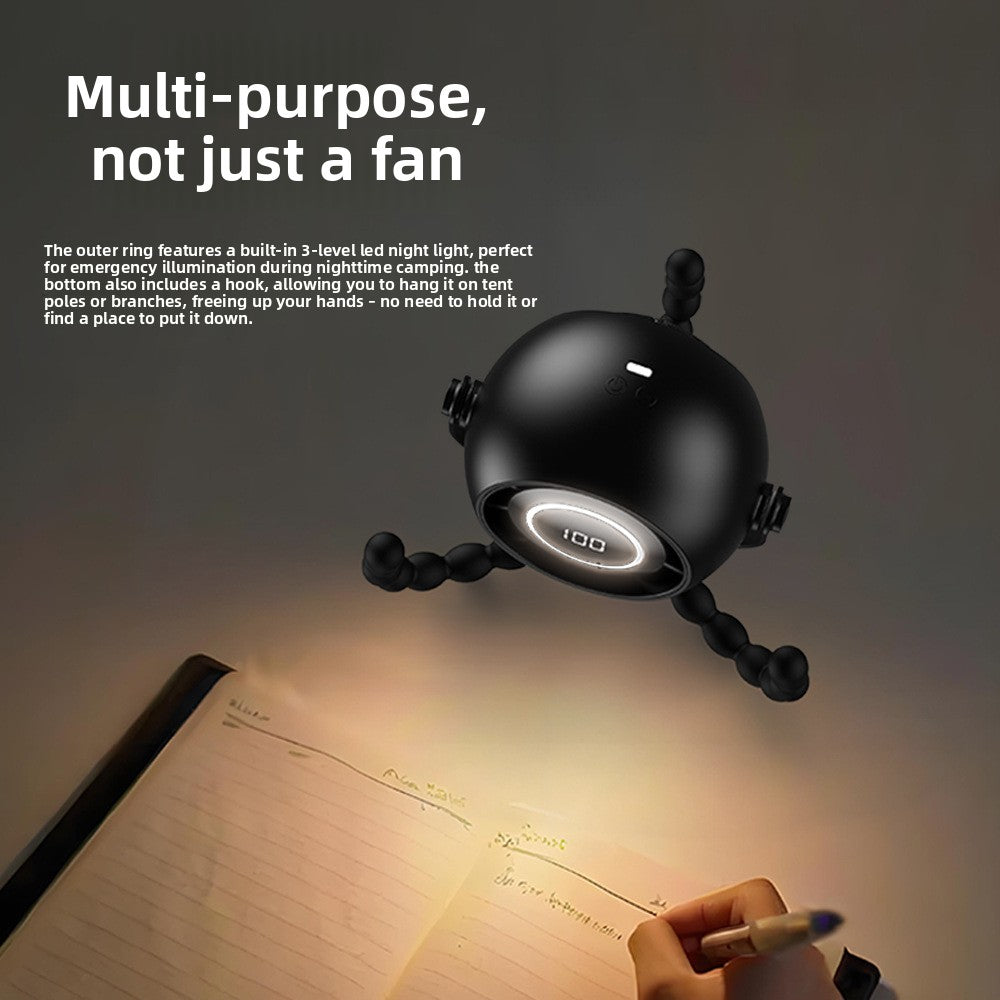 Bladeless Octopus Mini Fan with Night Light