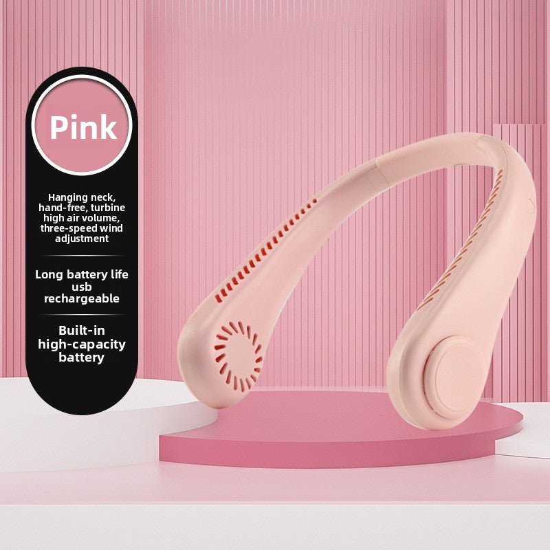 Bladeless USB Rechargeable Neck Fan
