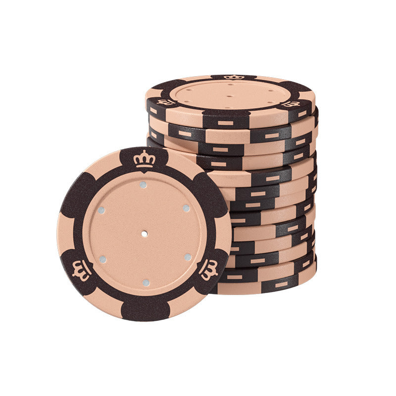 Blank chip coins with no face value