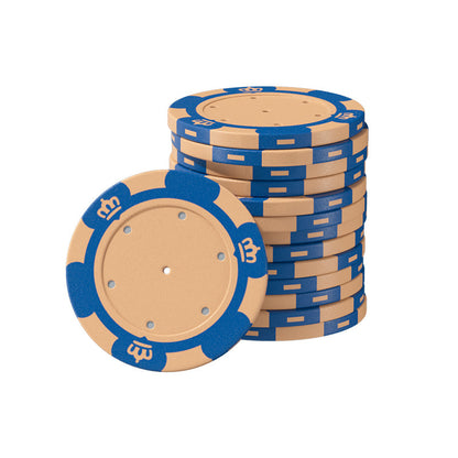 Blank chip coins with no face value