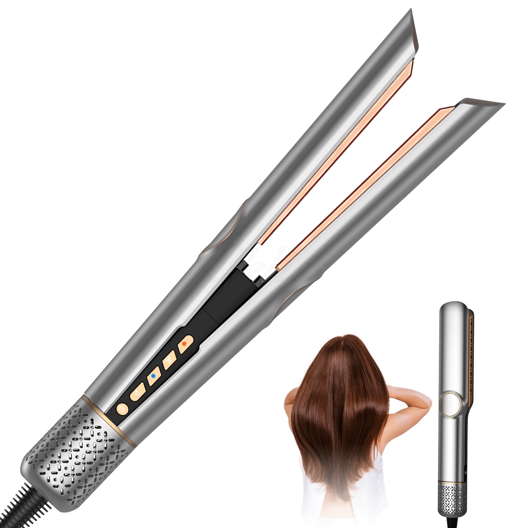Blow-dry straightener