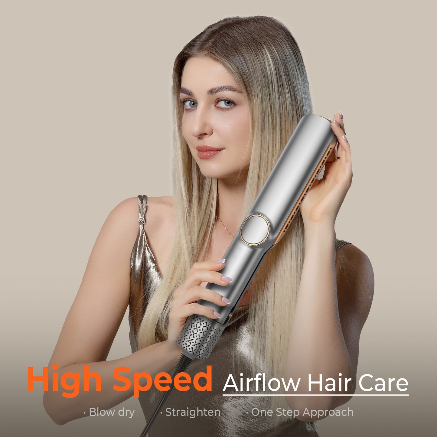 Blow-dry straightener