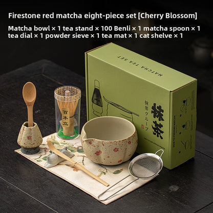 Blue and White Ceramic Matcha Tea Set