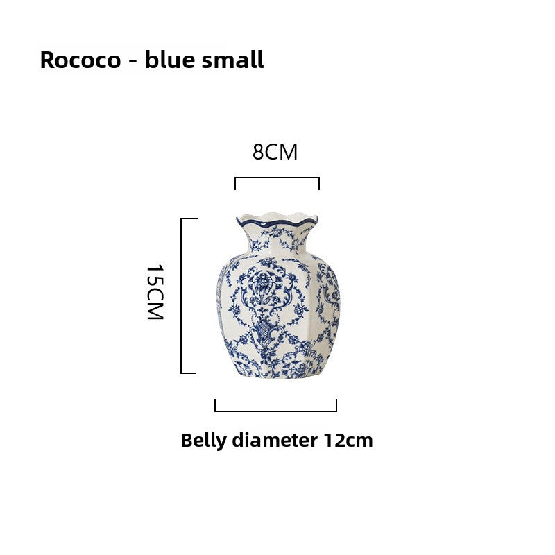 Blue and white porcelain vase