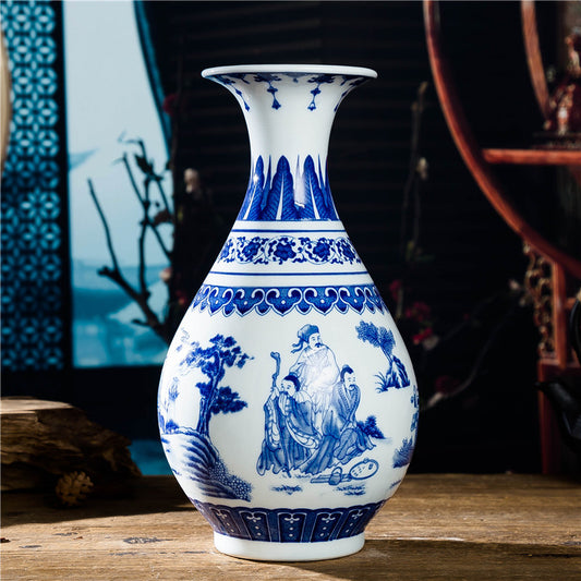 Blue and White Porcelain Vase