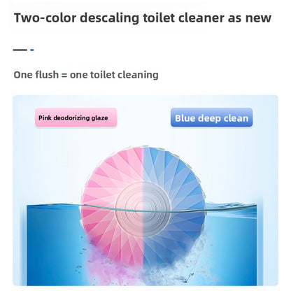 Blue Bubble Toilet Cleaner Blocks with Floral Scent